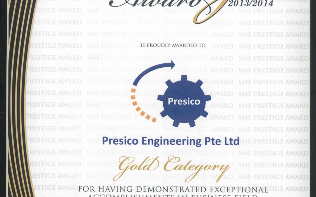 SME Prestige Certificate 2014