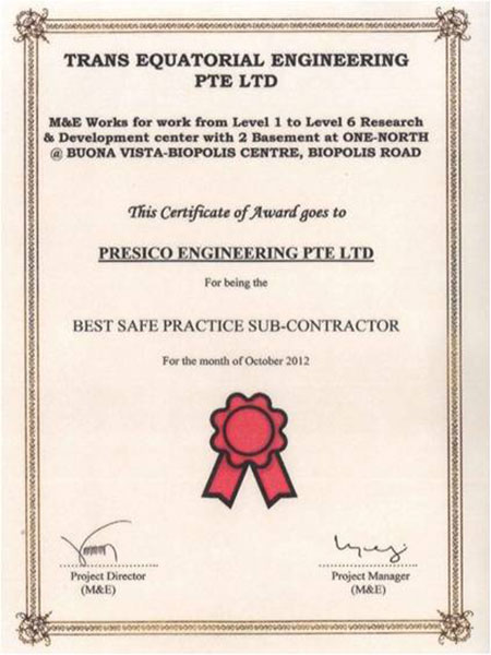 Best Safe Practice Sub-Contractor